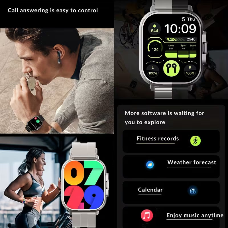Smart watch with wireless earbuds